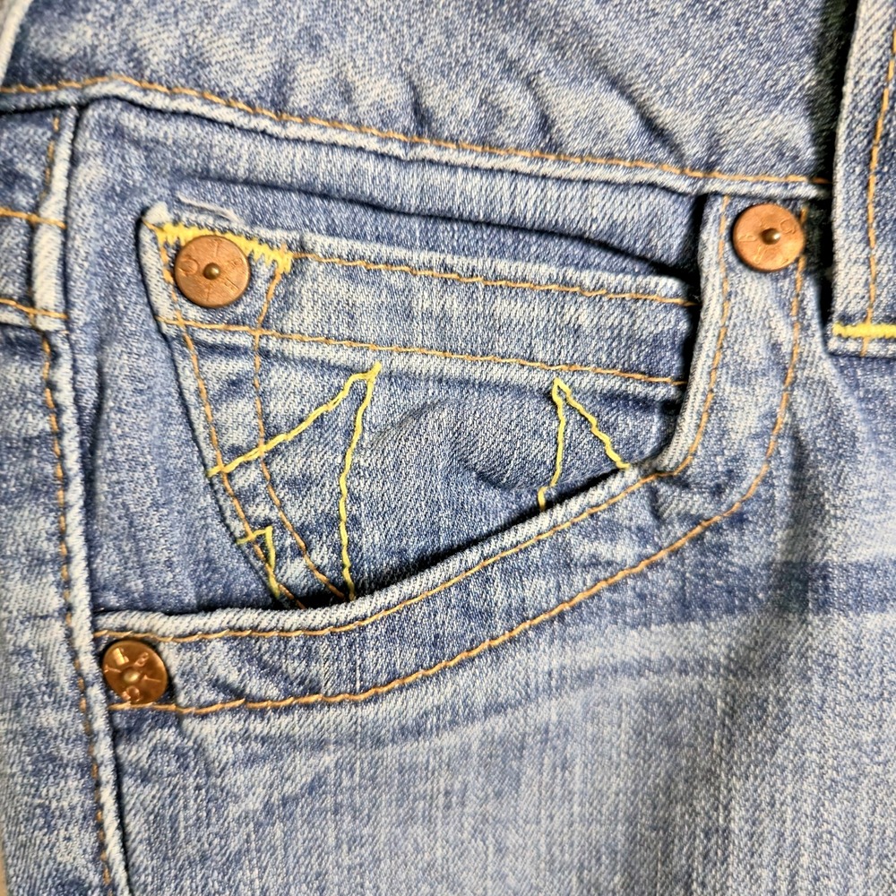 True Religion Joey Bootcut Jeans Low Rise Y2K Western Stitch Size 28 - Picture 5 of 13